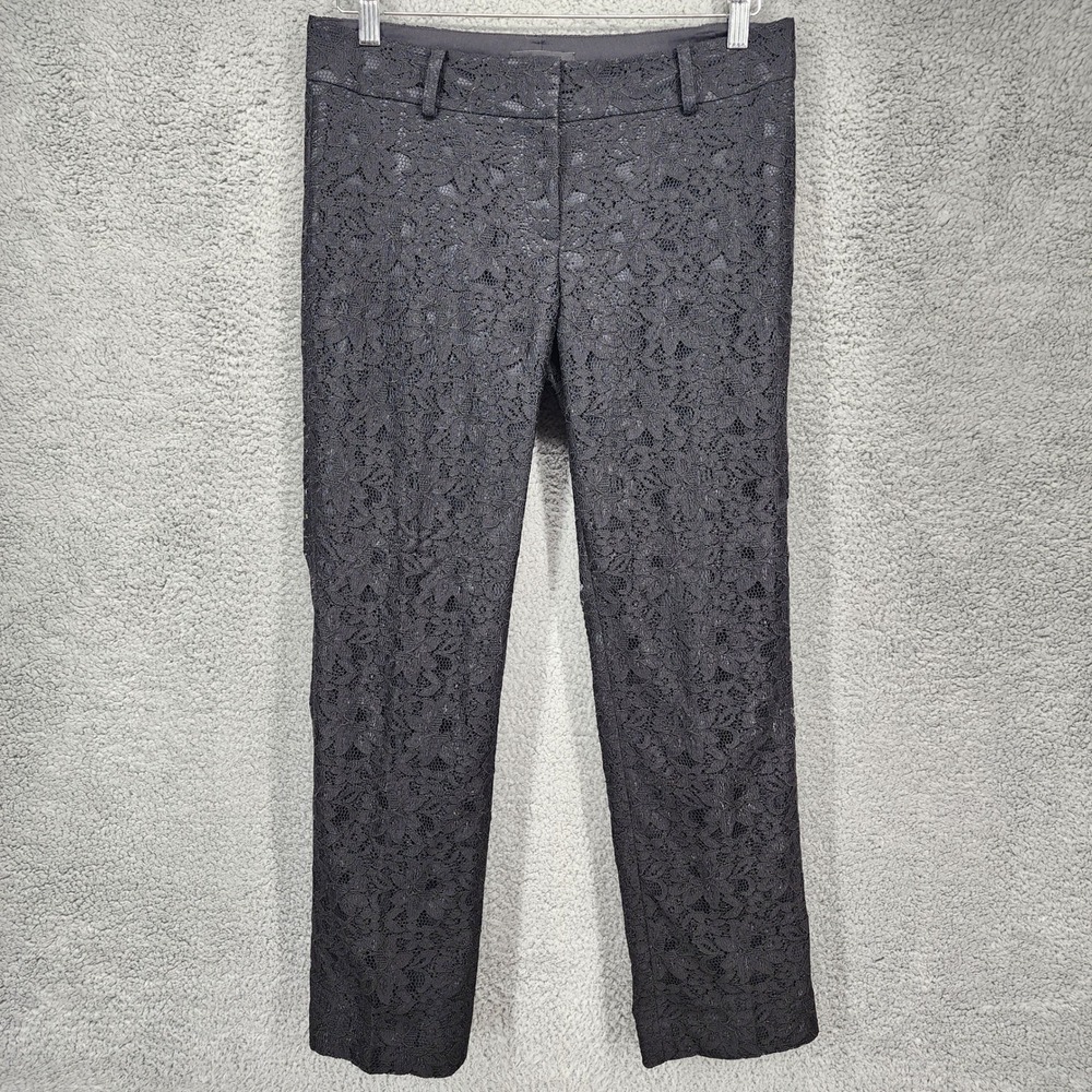 Ann Taylor Women's Size 6 Black Lace Pants‎ Dress Career Party Elegant